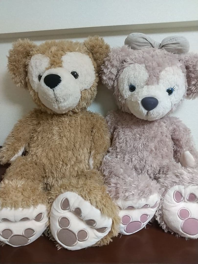ディズニー 美品 ダッフィー&シェリーメイ ぬいぐるみMサイズセット