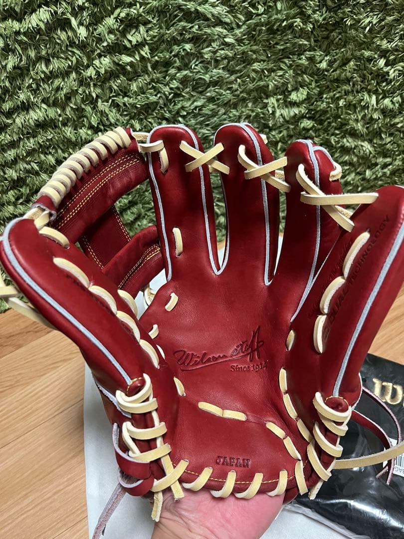 ウィルソンスタッフ 硬式グラブ 1723型 ブリック×キャメル紐