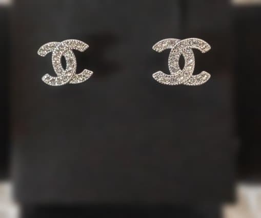 CHANEL ピアス ココマーク ラインストーン ピアス