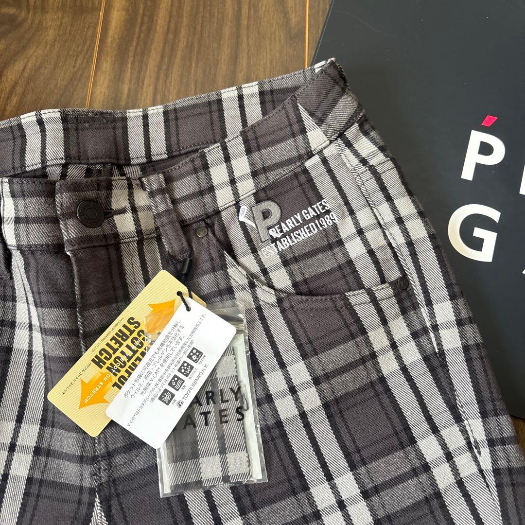 新品♪29.800円　PEARLY GATES チェック柄 ゴルフパンツ　１M