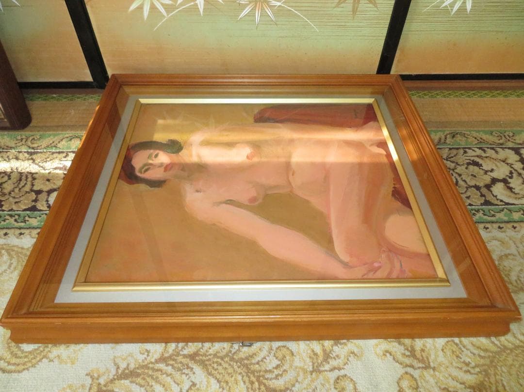 ◆　作者不詳　「裸婦」　油彩　F10号　◆