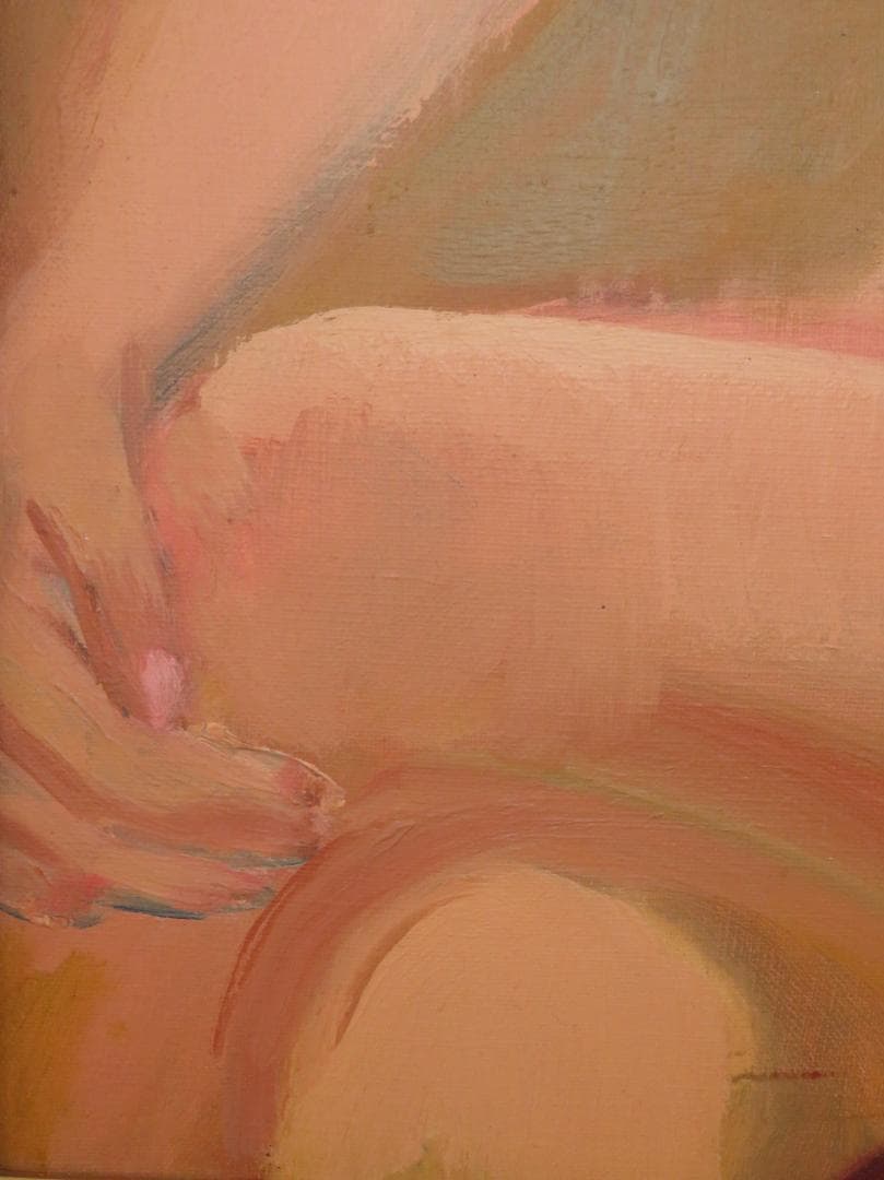 ◆　作者不詳　「裸婦」　油彩　F10号　◆
