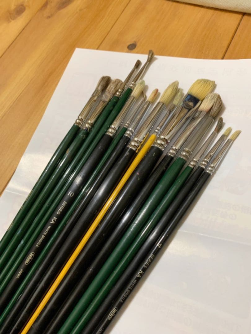 油絵　筆　　油つぼ