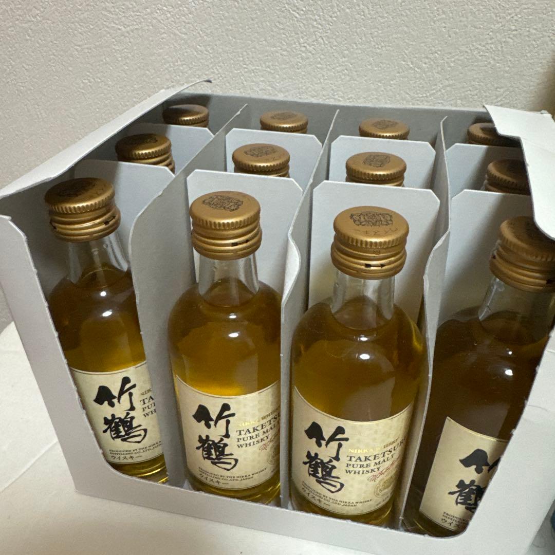 NIKKA シングルモルト余市ミニボトル 4種セット✖️ 竹鶴 ミニボトルル１２本