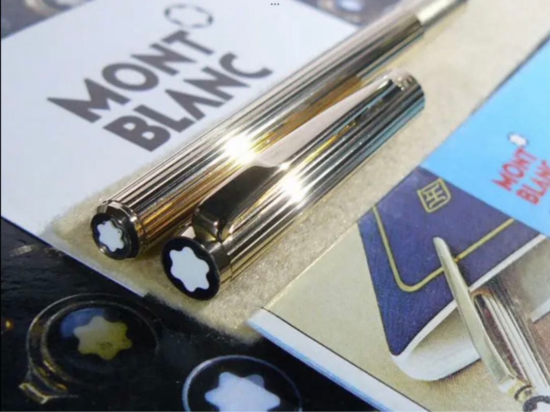 金運を呼ぶ黄金の総金張りの価値の高い逸品！No1147ノブレス★モンブラン美品