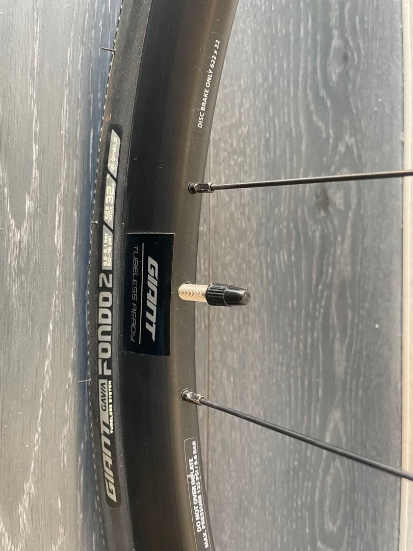 未使用 完成車外し Giant「P-R2」700C ディスクホイール後輪