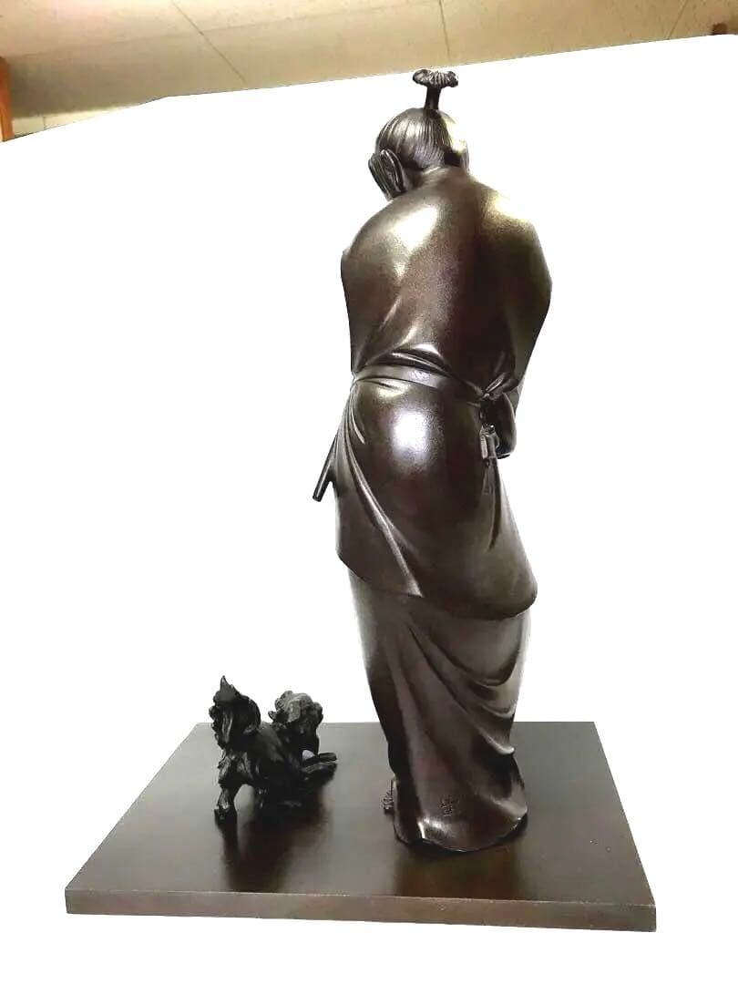 銅製:元禄若衆置物(高村光雲先生原型)