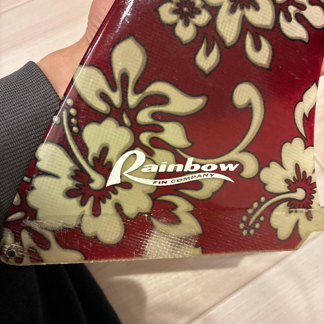 Rainbow Fin Company ロングボードセンターフィン ハイビスカス