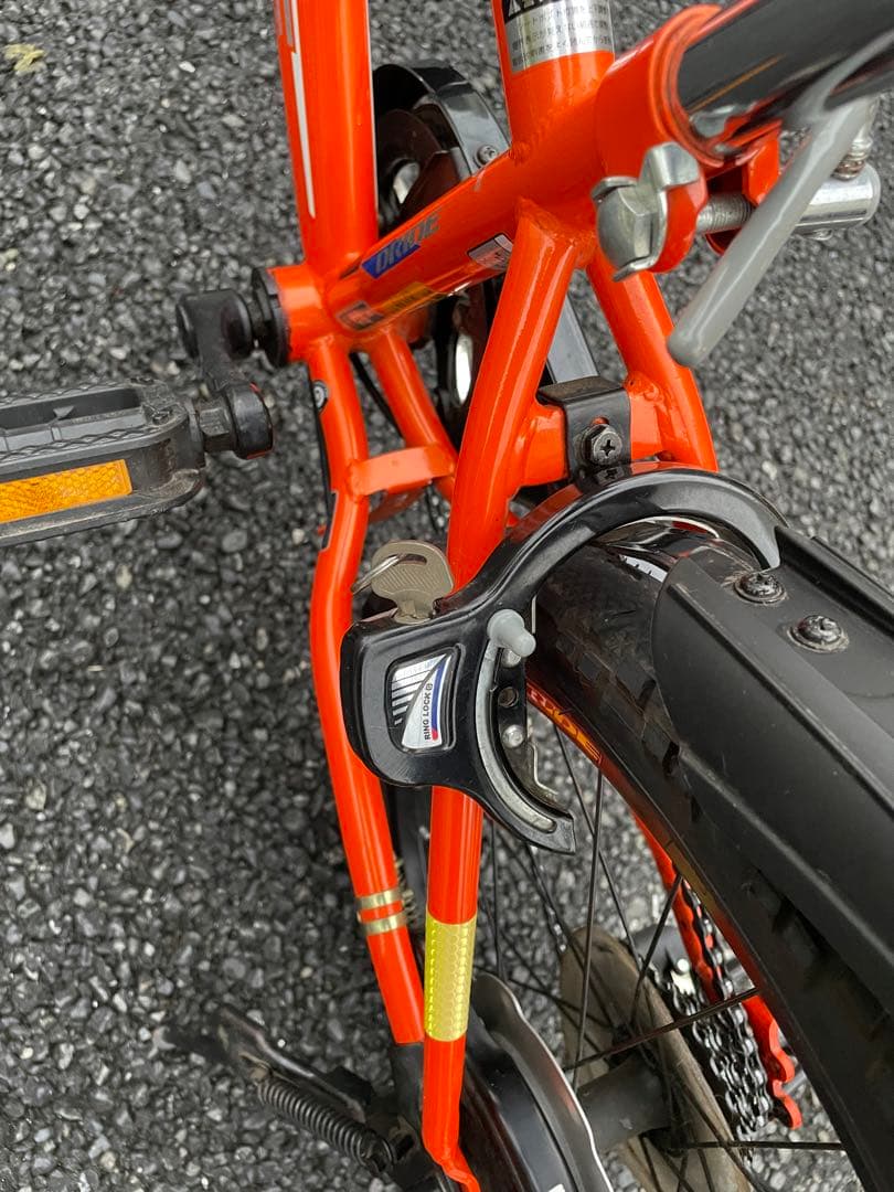 【手渡し限定】キッズ自転車 オレンジ 6段変速 20インチ