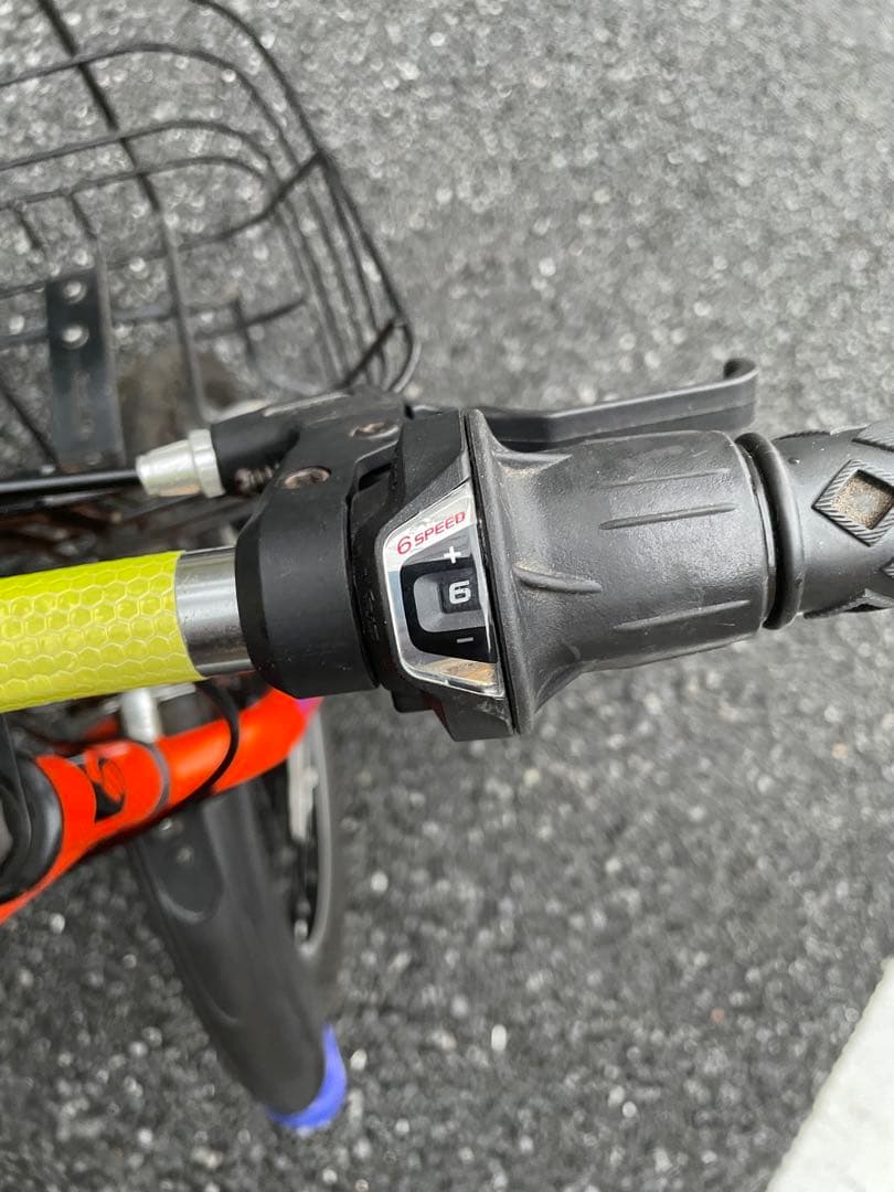 【手渡し限定】キッズ自転車 オレンジ 6段変速 20インチ