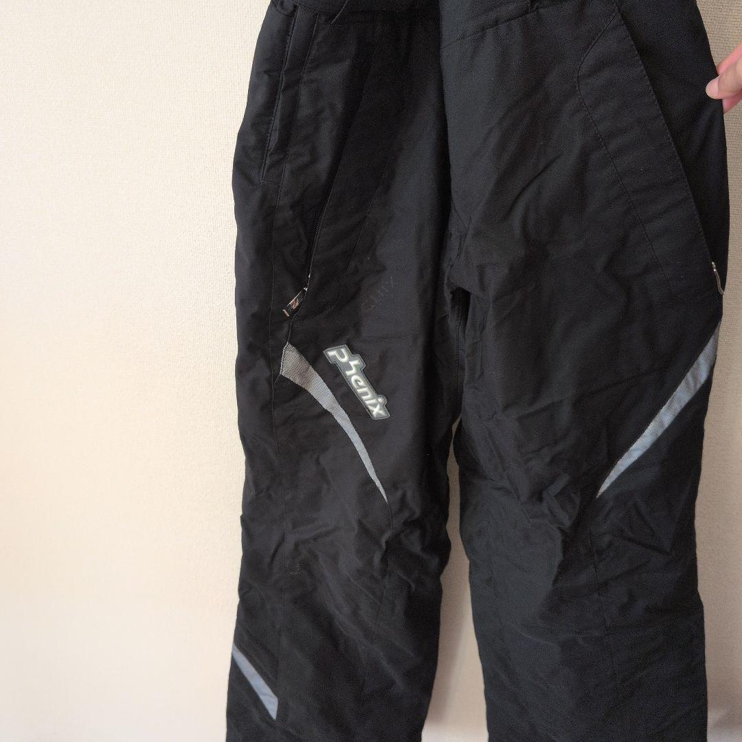 「2点セット」phenix フード付きスキーウェア 青