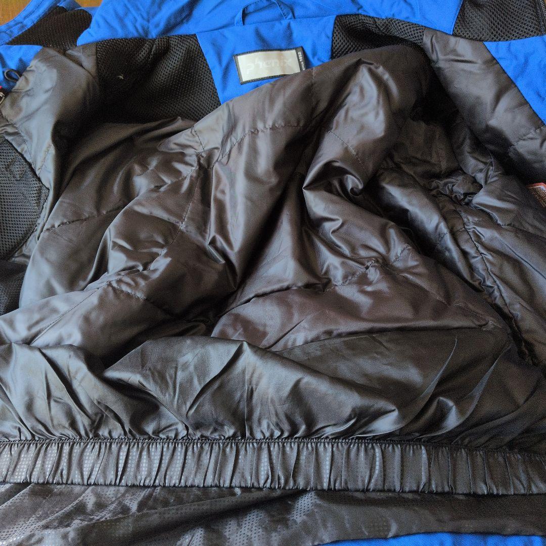 「2点セット」phenix フード付きスキーウェア 青