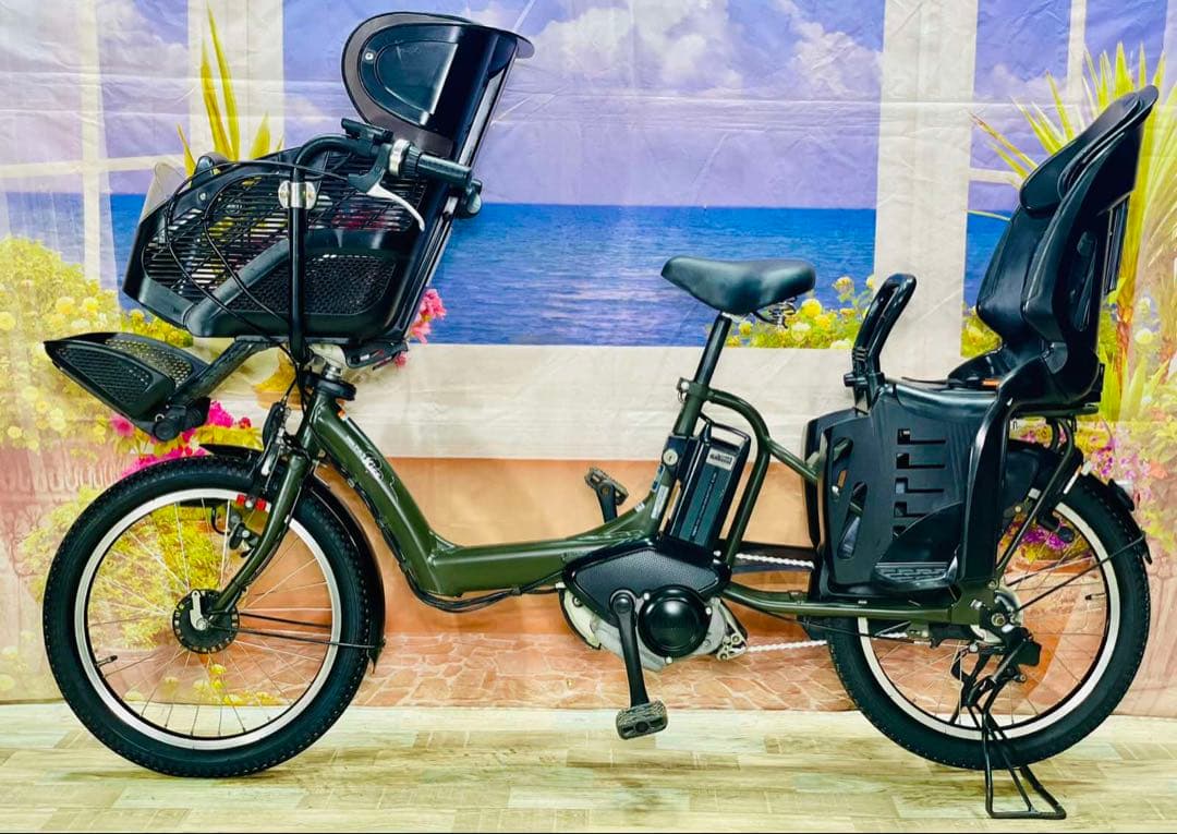 Y2489ヤマハパスキス⭐️人気モデル！子供乗せ電動アシスト自転車