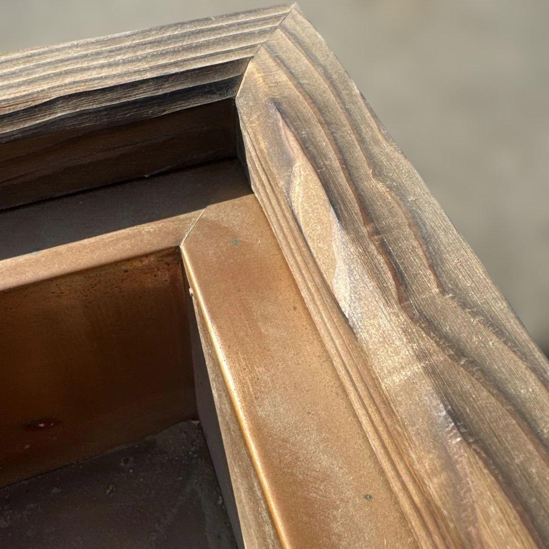 炉壇 置炉 火鉢 囲炉壇 茶道具 銅製 五徳付