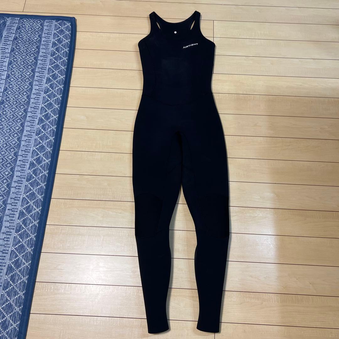 1回着用・AIRTIGHT ロングジョン ブラック ノースリーブLサイズ