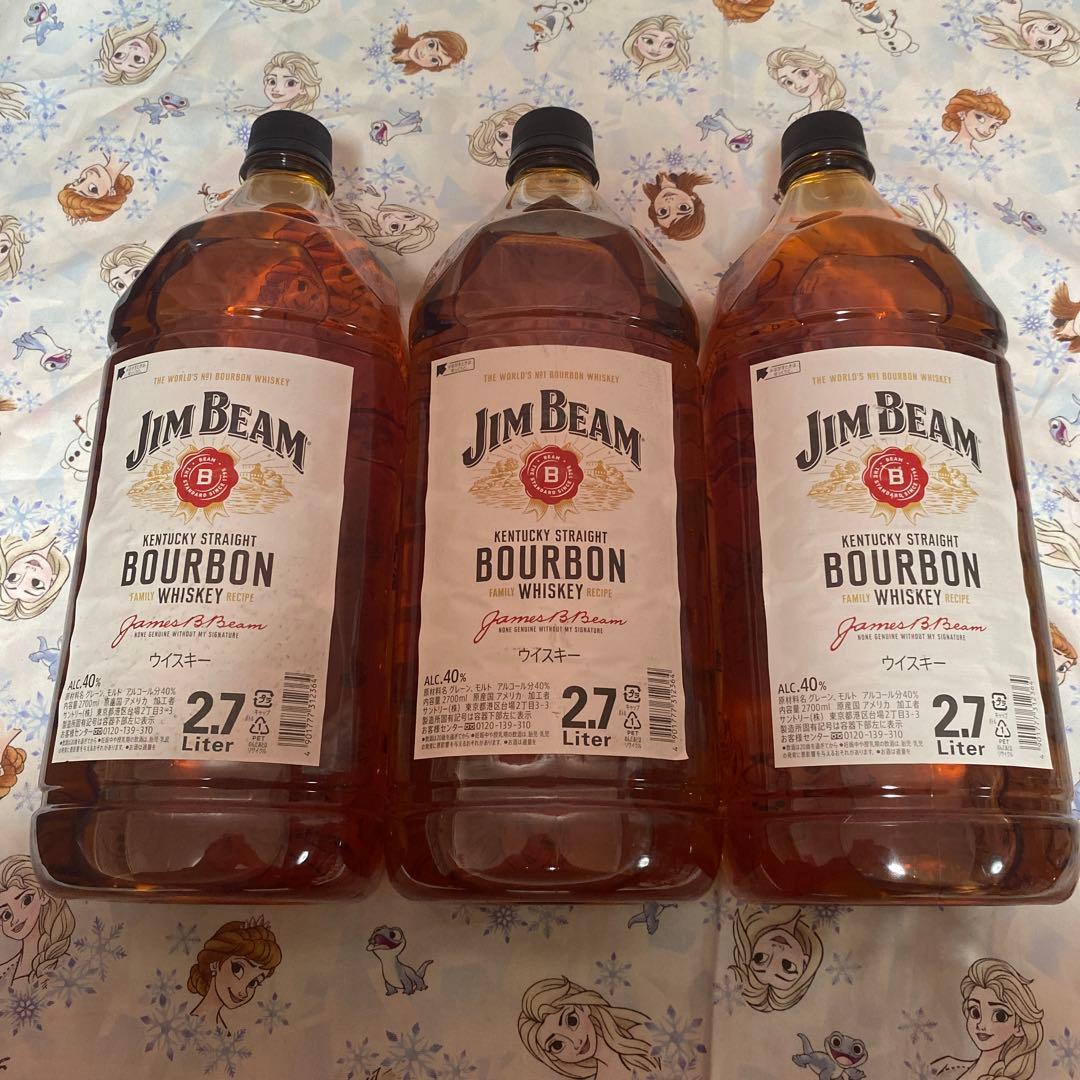 ジムビーム バーボンウイスキー 2700ml×3本