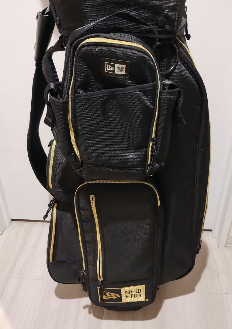 New Era キャディバッグ ブラック/ゴールド