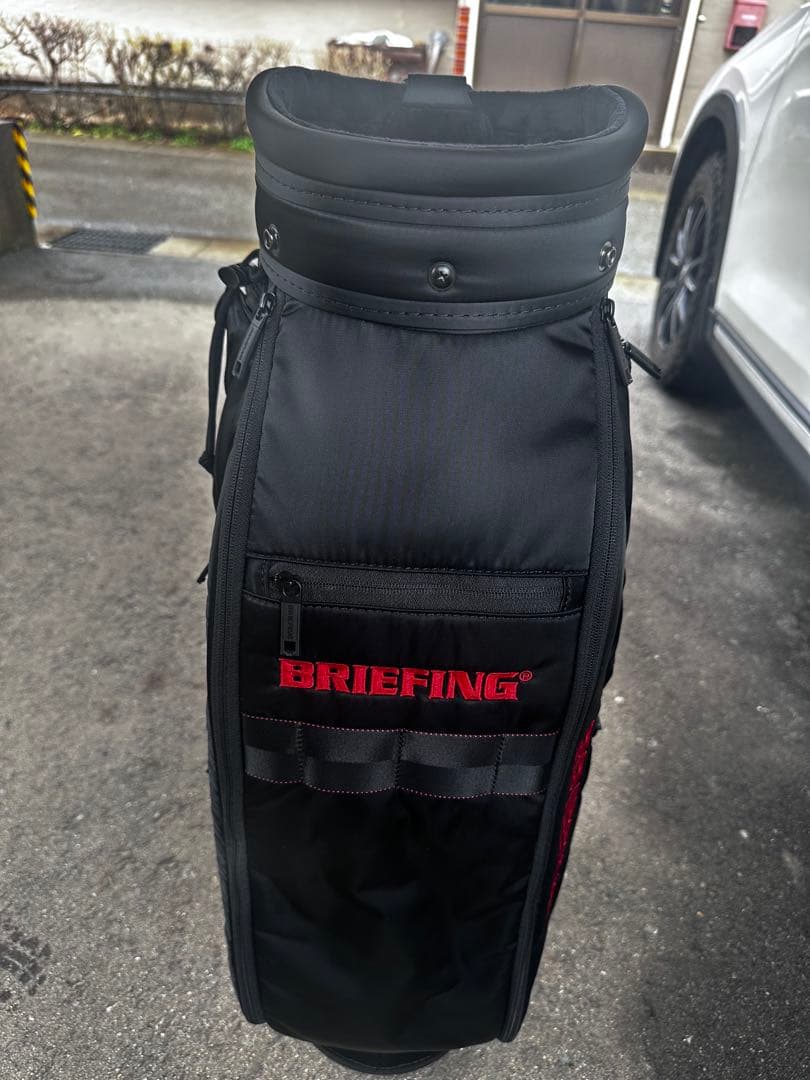 ラウンド未使用 BRIEFING キャディバッグ CR-6 ブラック