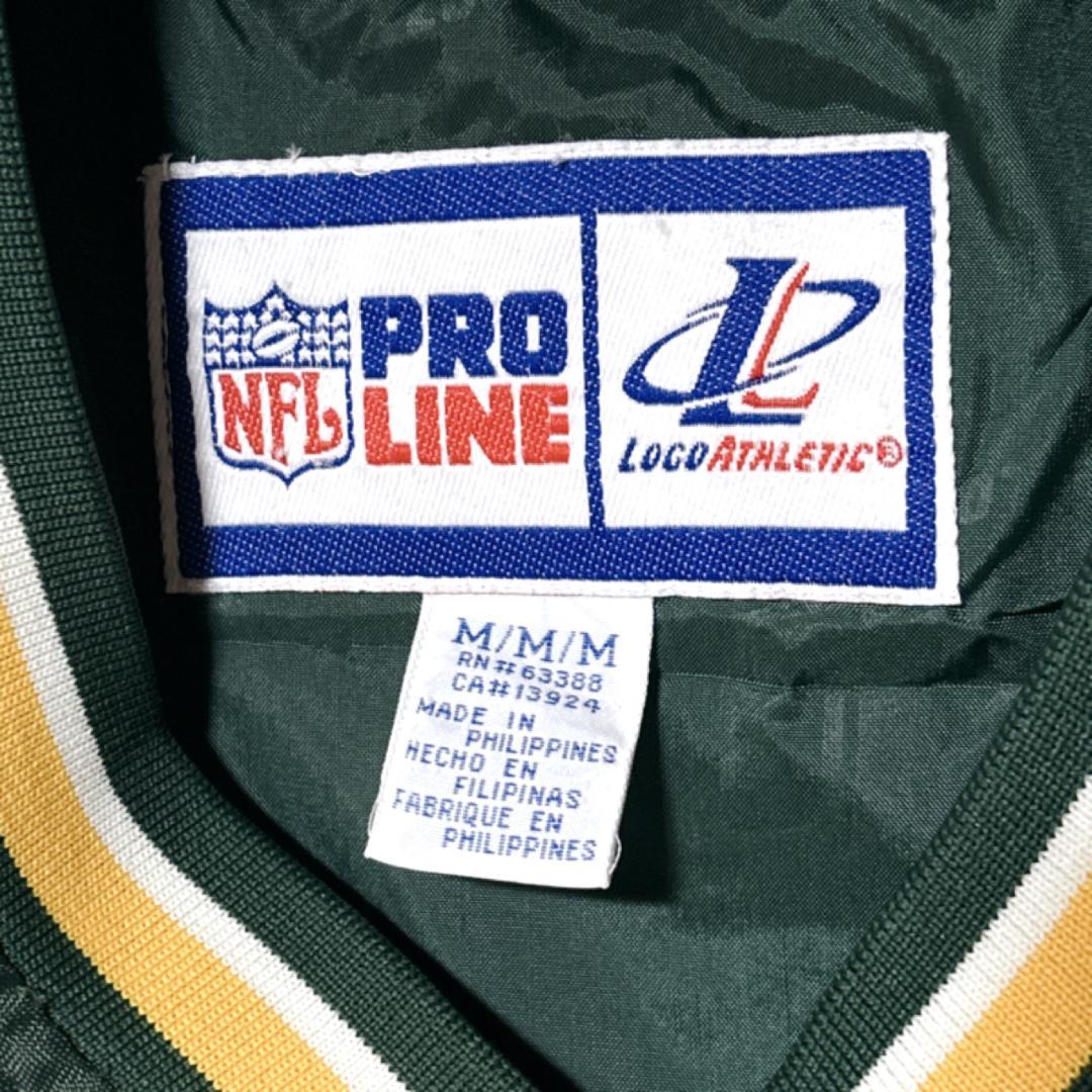 ロゴアスレチック プロライン パッカーズ ナイロンジャケット NFL