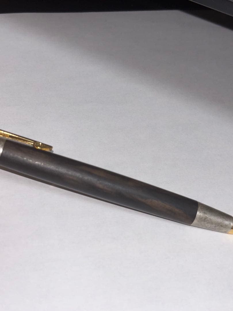 野原工芸　特上黒柿　斑紋金具　シャープペンMP ②