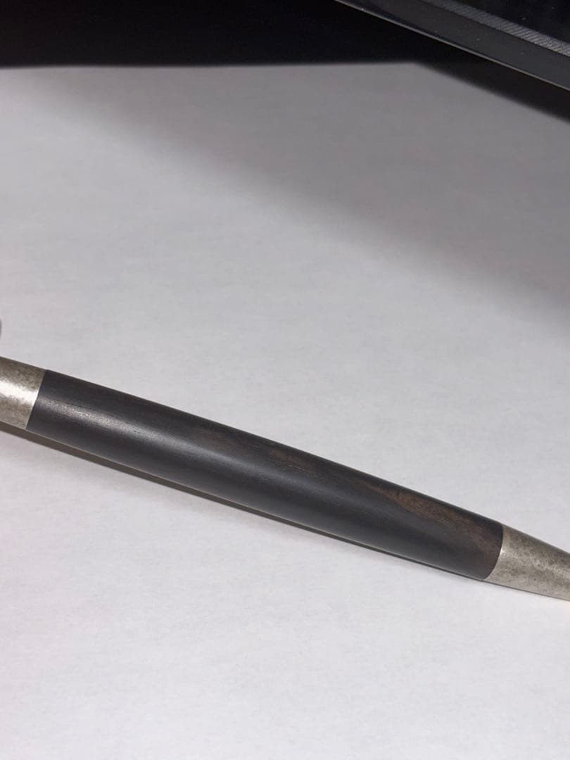 野原工芸　特上黒柿　斑紋金具　シャープペンMP ②