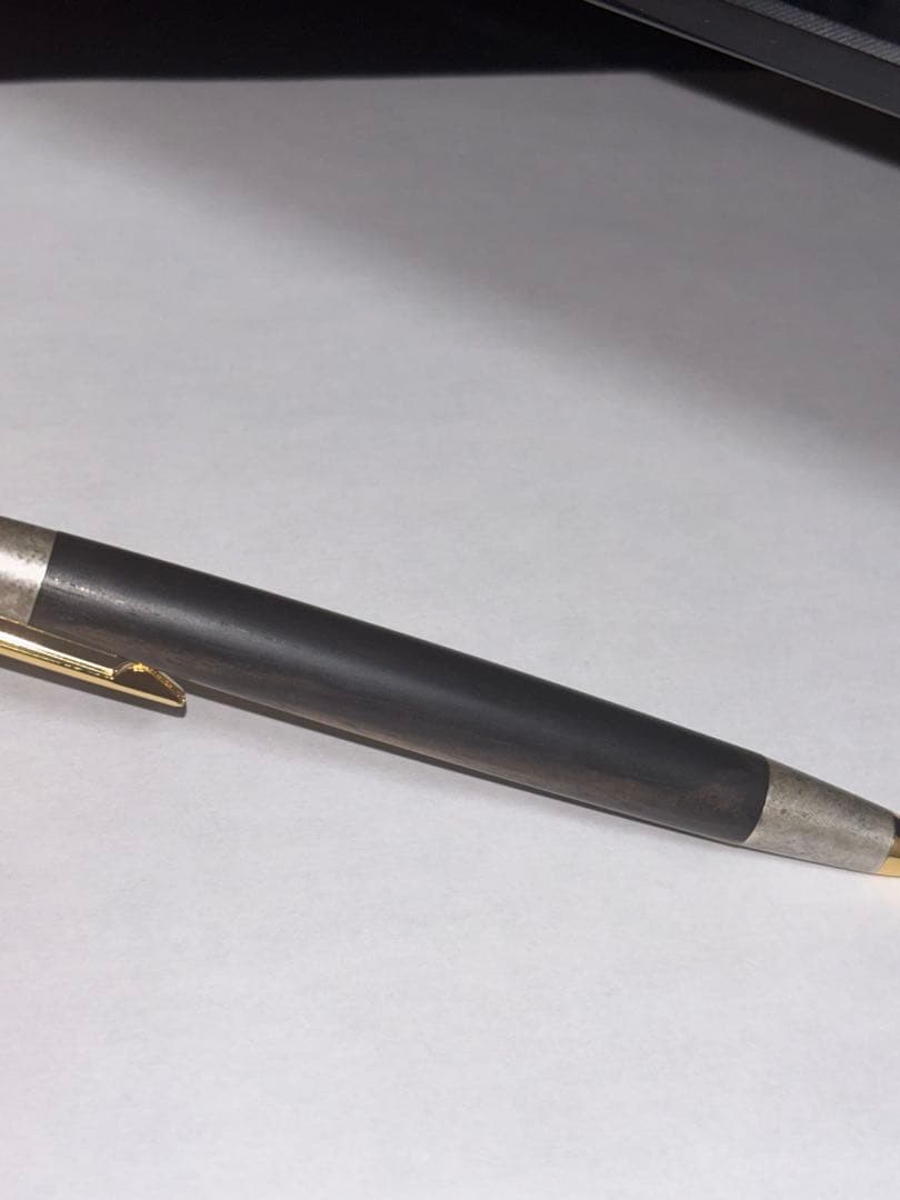 野原工芸　特上黒柿　斑紋金具　シャープペンMP ②