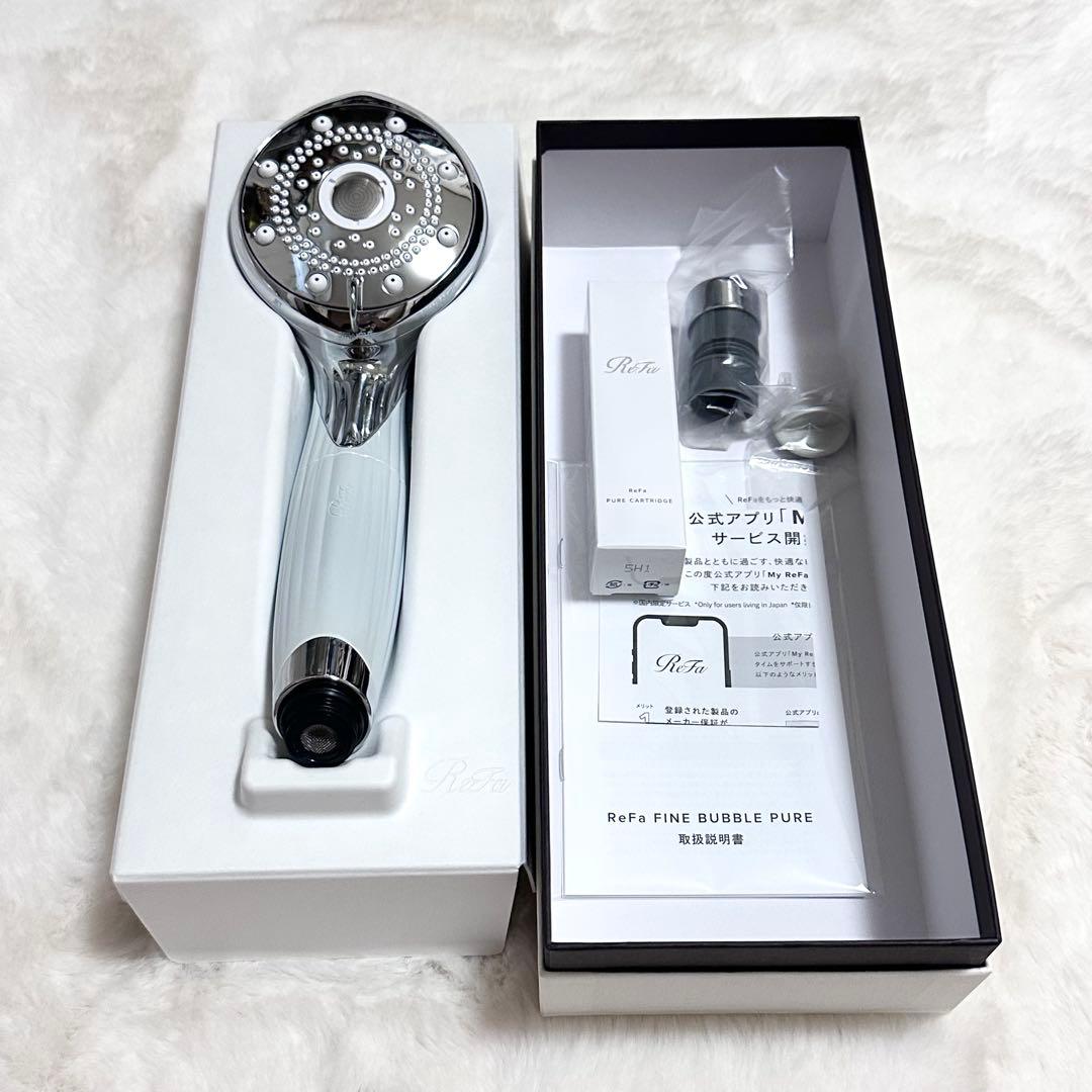 【新品未使用品】新品カートリッジ付　リファリファファインバブル ピュア/ホワイト
