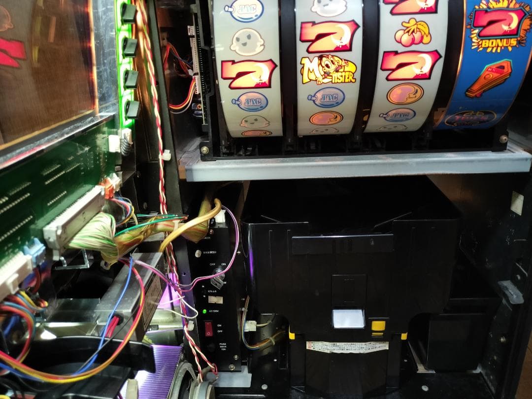 【パチスロ実機】オリンピア★トリックモンスター【不要機付】４号機・人気台