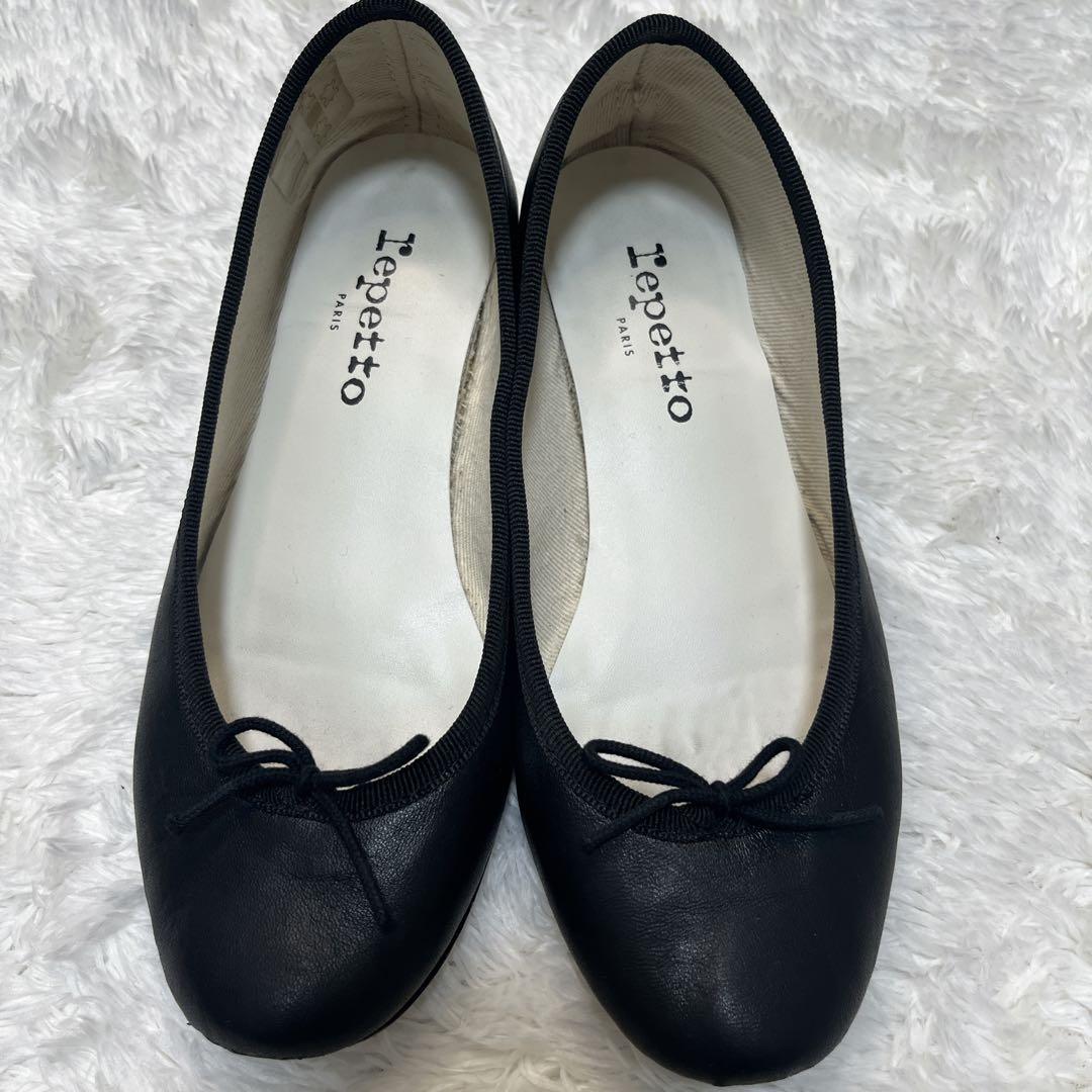 レア✨レペット Repetto サンドリオン バレエシューズ　ブラック レザー