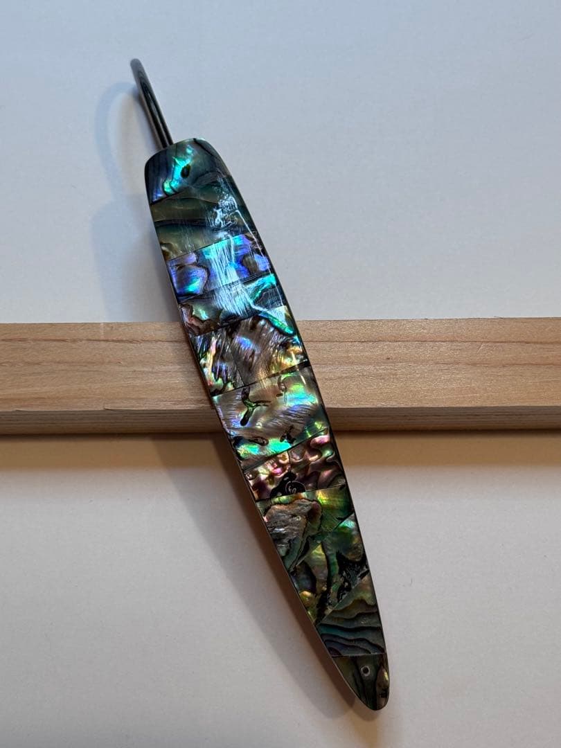 sora1024　天然アバロン弓角ルアー 裏レッド5本　イエロー5本