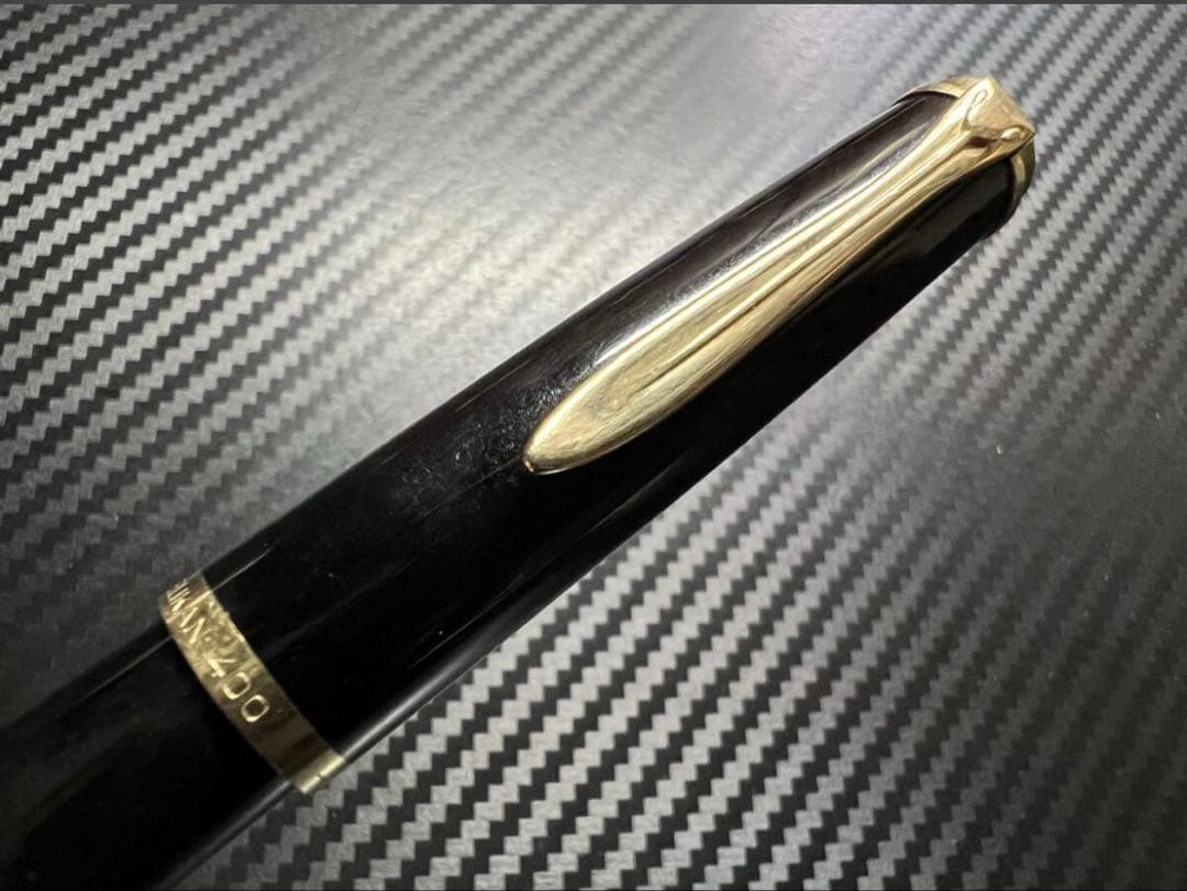 ペリカン 万年筆 美品 400NN M&K ブラックストライプ F