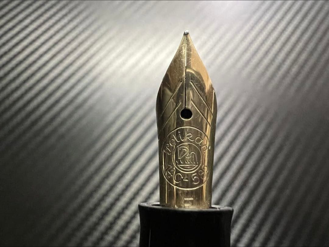 ペリカン 万年筆 美品 400NN M&K ブラックストライプ F