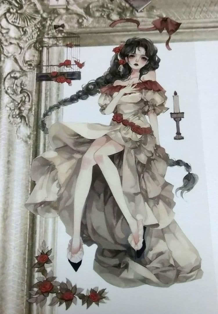 ✩再販✩J712＃红玫瑰庄园(PET)迷雾森林切り売り海外人物マステ女の子