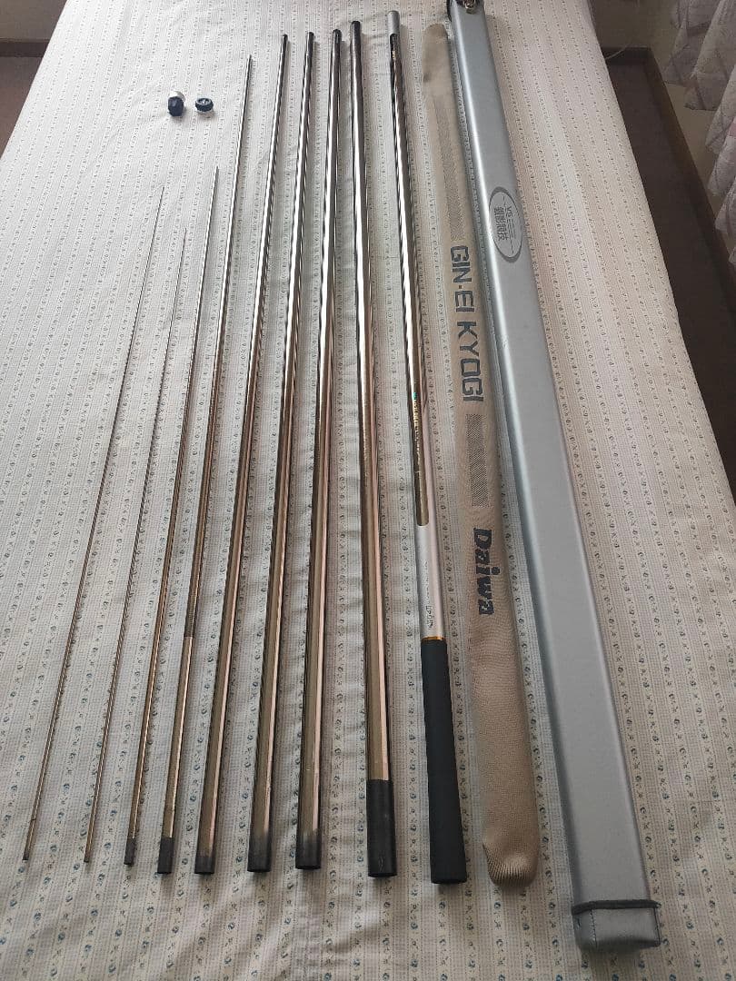 Daiwa VS 銀影競技 T 中硬硬 95SG /予備パーツ穂先 元竿 3番継