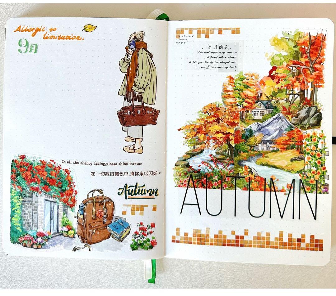 自元素文创《向野而行》海外マスキングテープ　マステ 【2287】