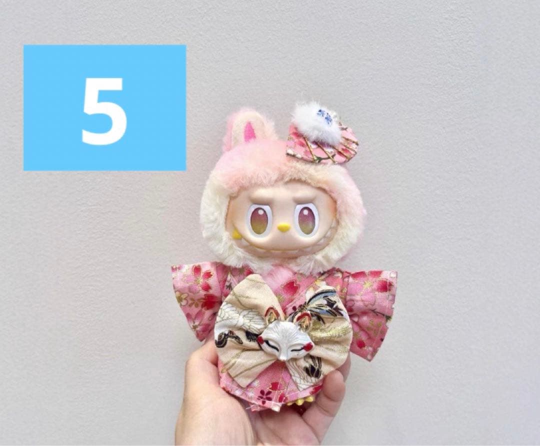 ラブブ用和風着せ替え服セット 6点見本用です。