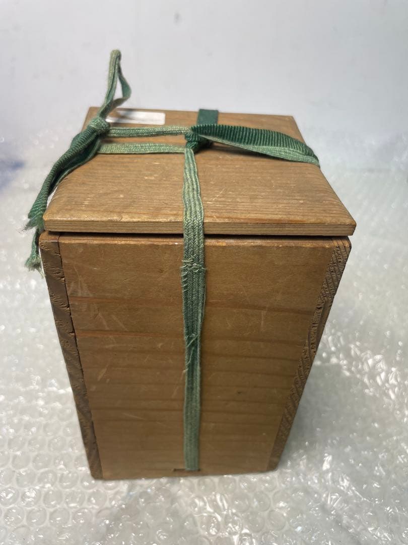 【木箱付】根付風 彫刻人形 武者像 361g 《青帆銘》