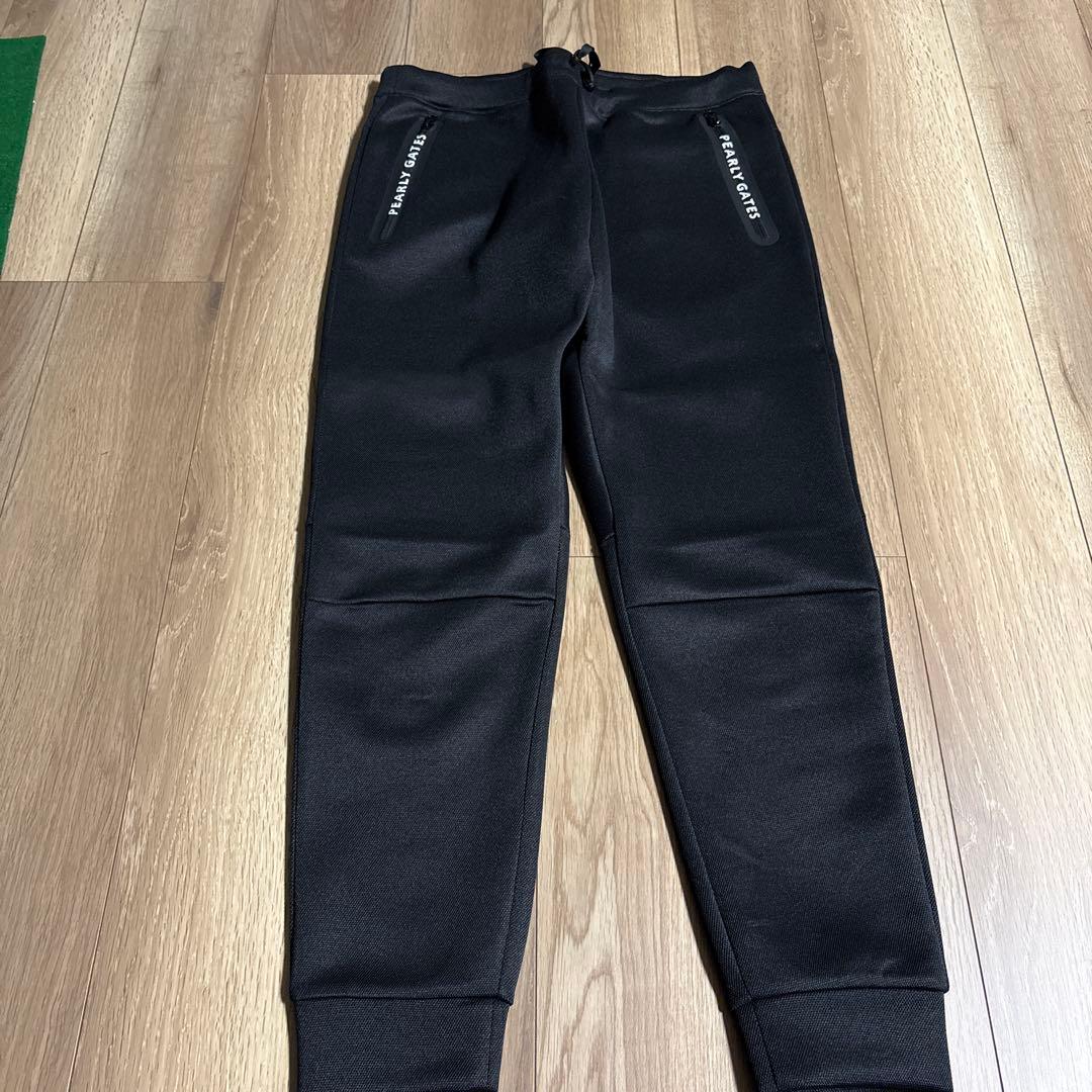 PEARLY GATES ブラックスウェットパンツ