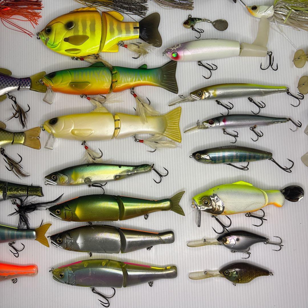 ブラックバス ビッグベイトなどハードルアー53点セット