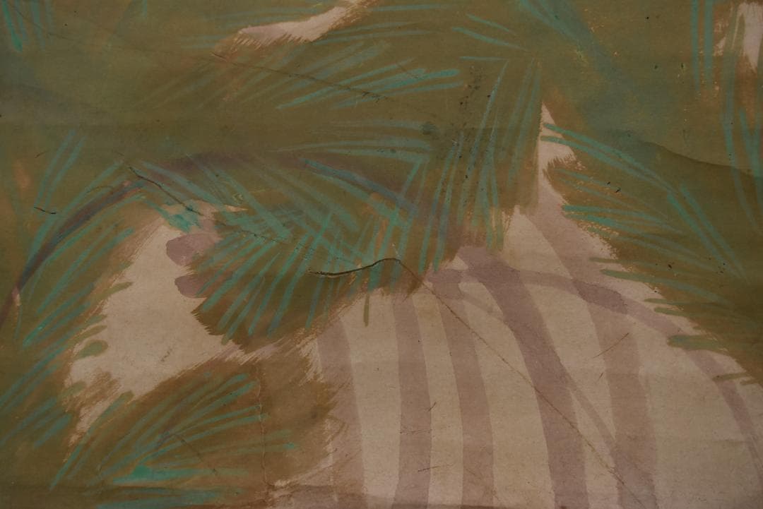 【真作】橋本静水/若松小禽図/掛軸☆宝船☆Z-690