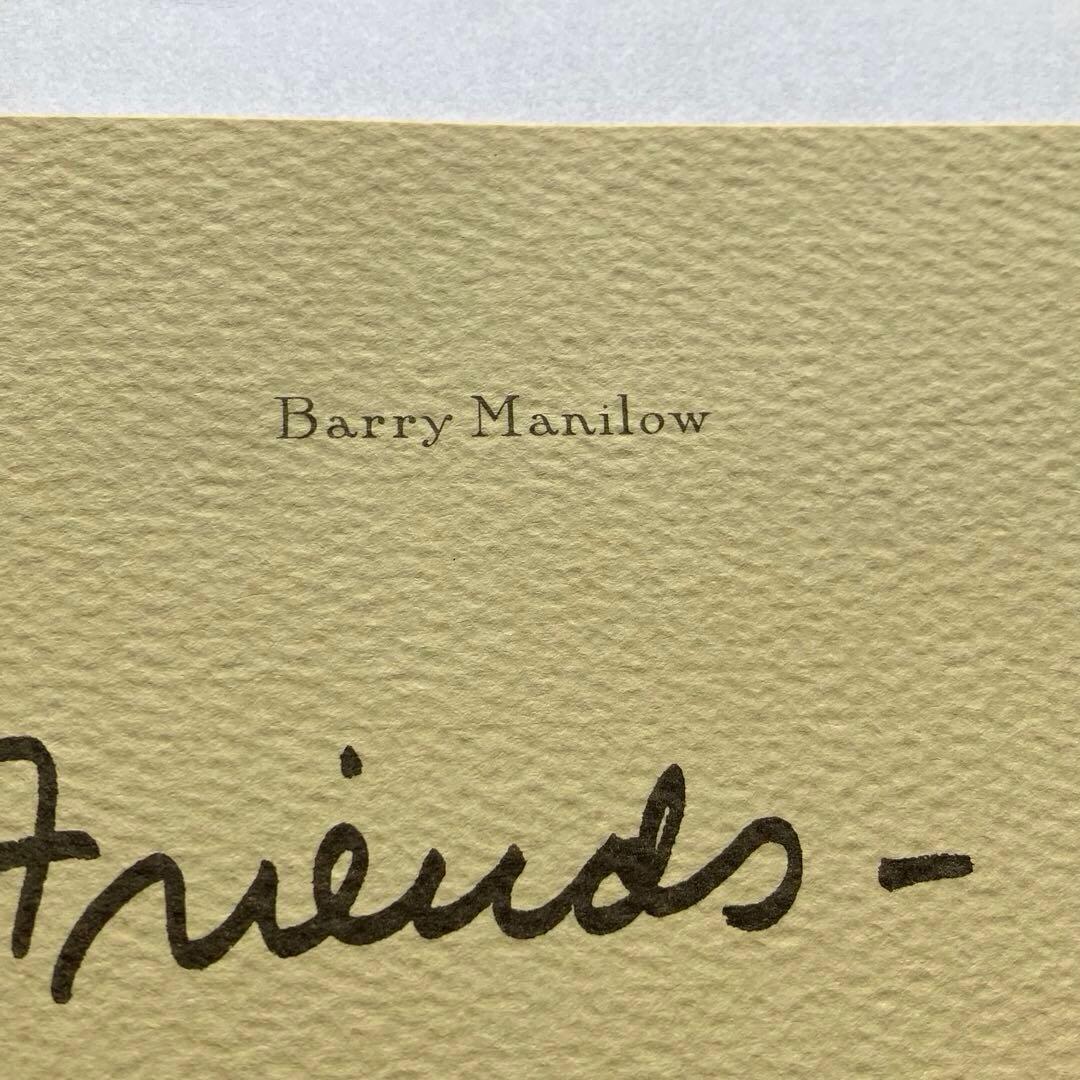 【希少】 バリー マニロウ　BARRY MANILOW　サイン