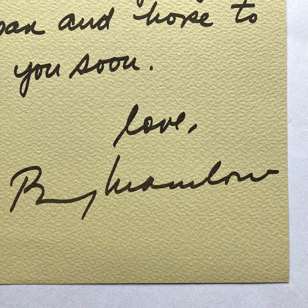 【希少】 バリー マニロウ　BARRY MANILOW　サイン