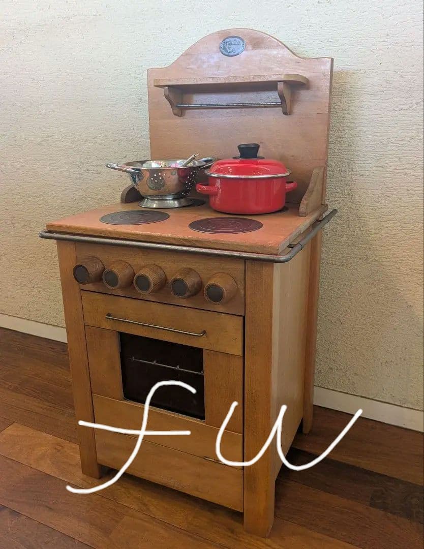 ②フランス Moulin Roty社 ＊ 木製キッチン コンロ 【セット販売】