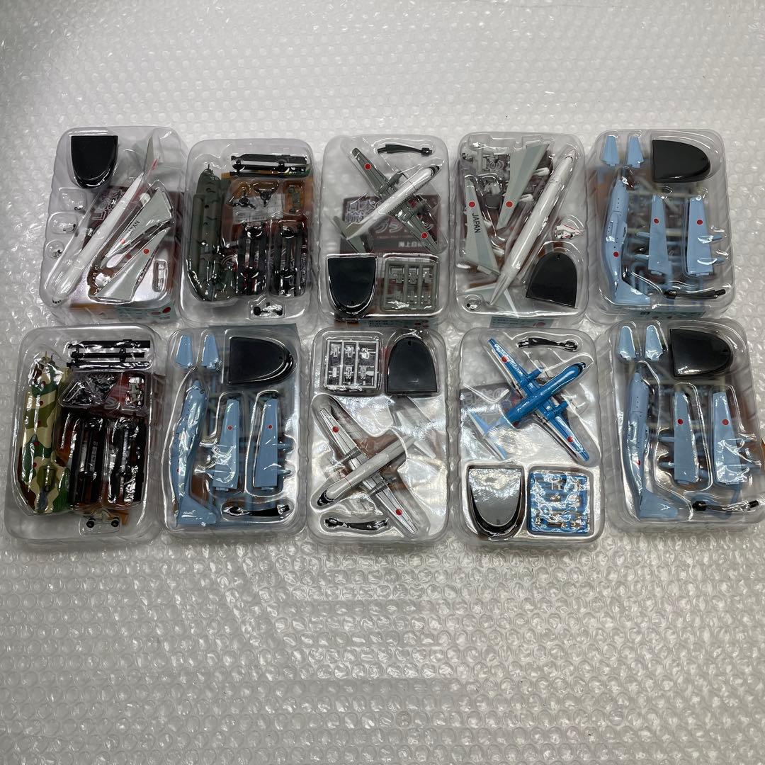 【U52】 F-toys 10個セット 日本の輸送機コレクション 模型