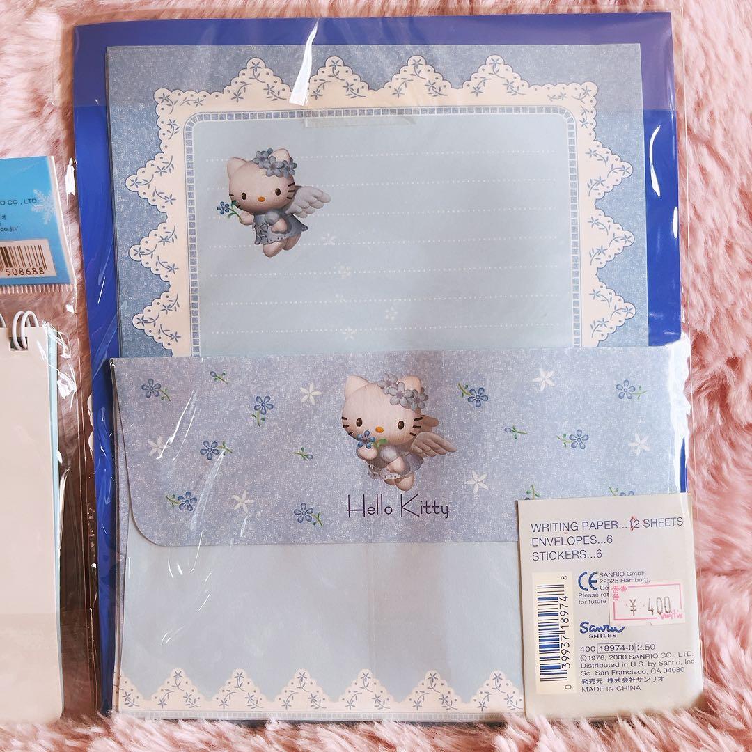 希少レア　ハローキティ　エンジェル　メモ　レターセット　USA サンリオ　レトロ