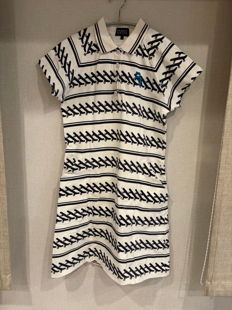 PEARLY GATES ストライプワンピース M