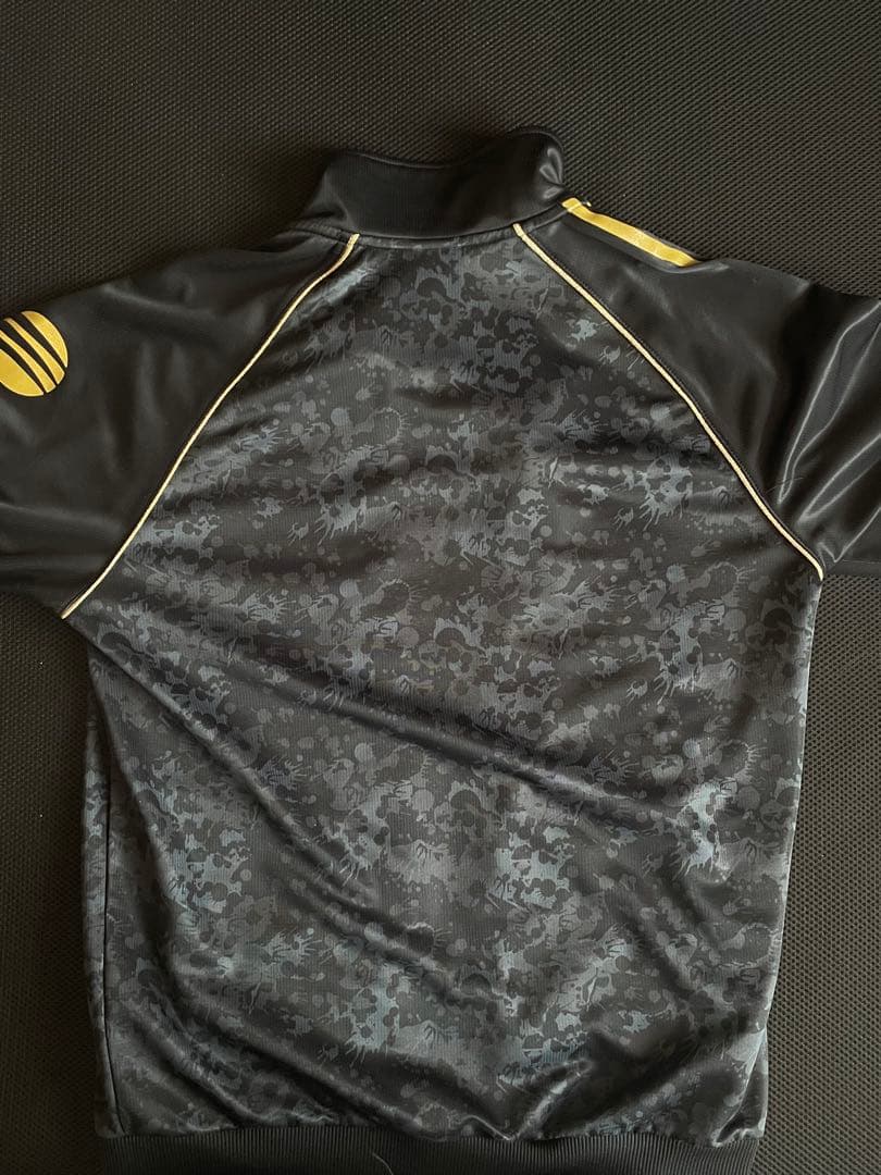 【希少】adidas ジャージ セットアップ 金 黒