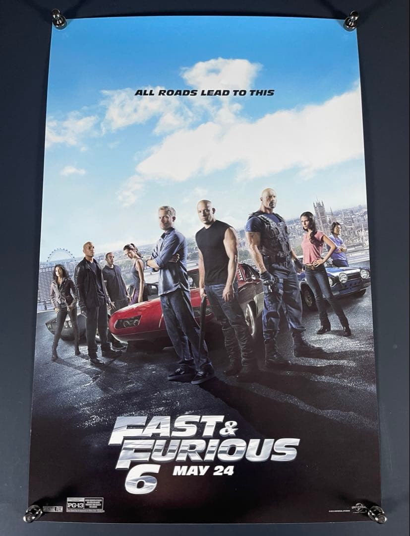 *枚数限定*映画館用片面印刷ポスターUS版:ワイルドスピード ユーロミッション