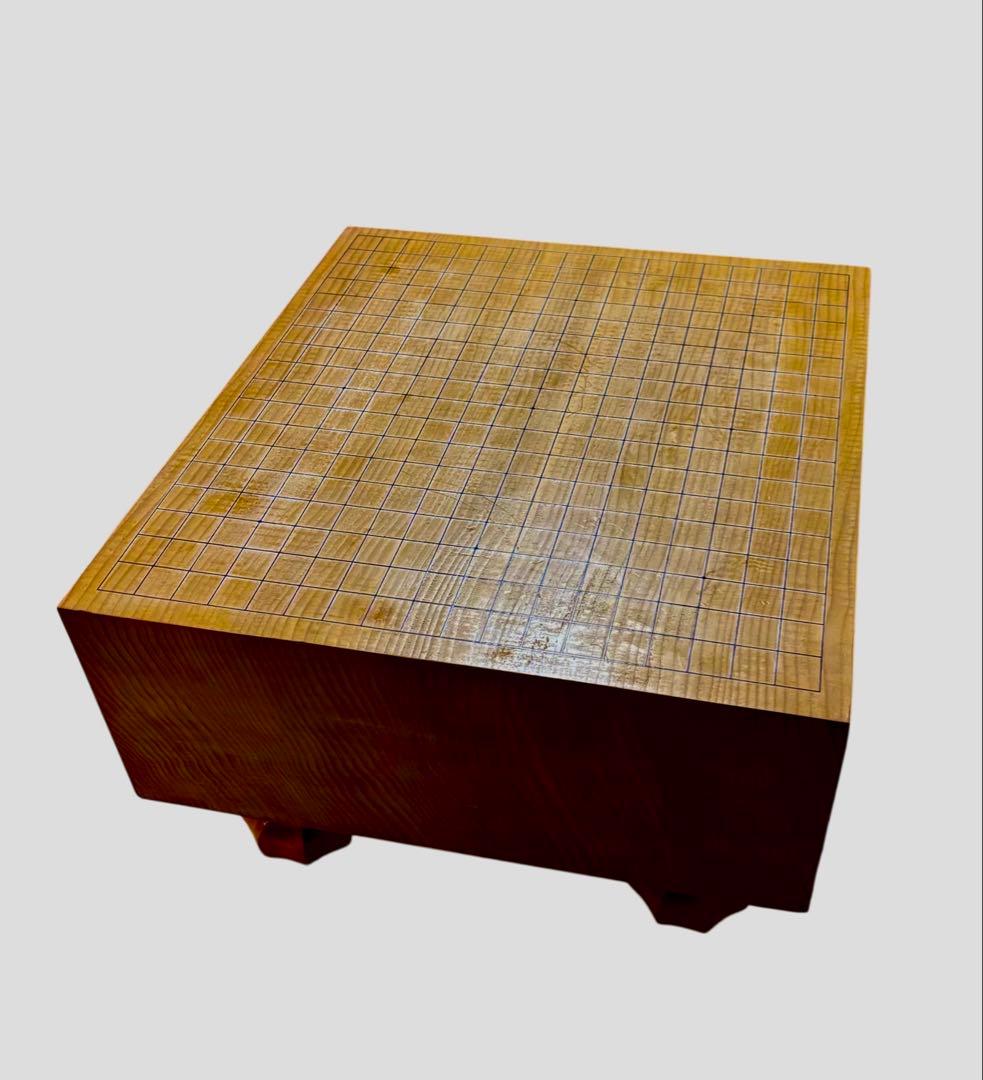 脚付 臍有り 高級碁盤 柾目 囲碁