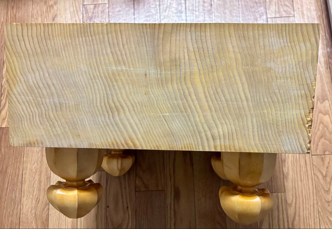 脚付 臍有り 高級碁盤 柾目 囲碁